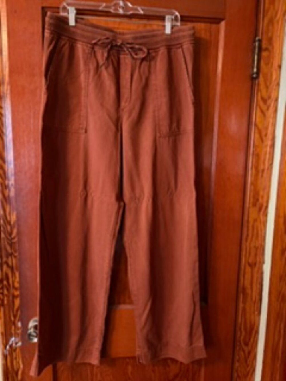 Gap Elastic Waist Pull-On Utility Wide Leg Trouser Chino Pants